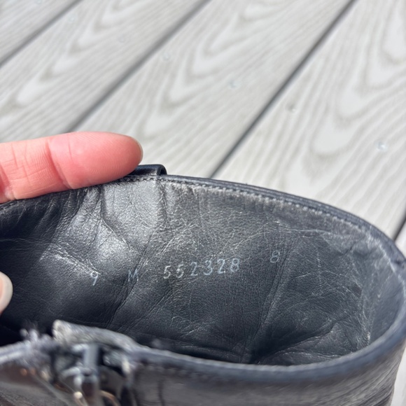 Bally Continental Switzerland Black Leather Casual Zip Ankle Boot Men's Size 9 M - Picture 5 of 11